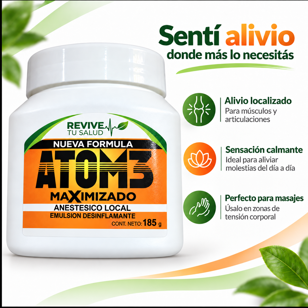Revive - Crema para dolor muscular