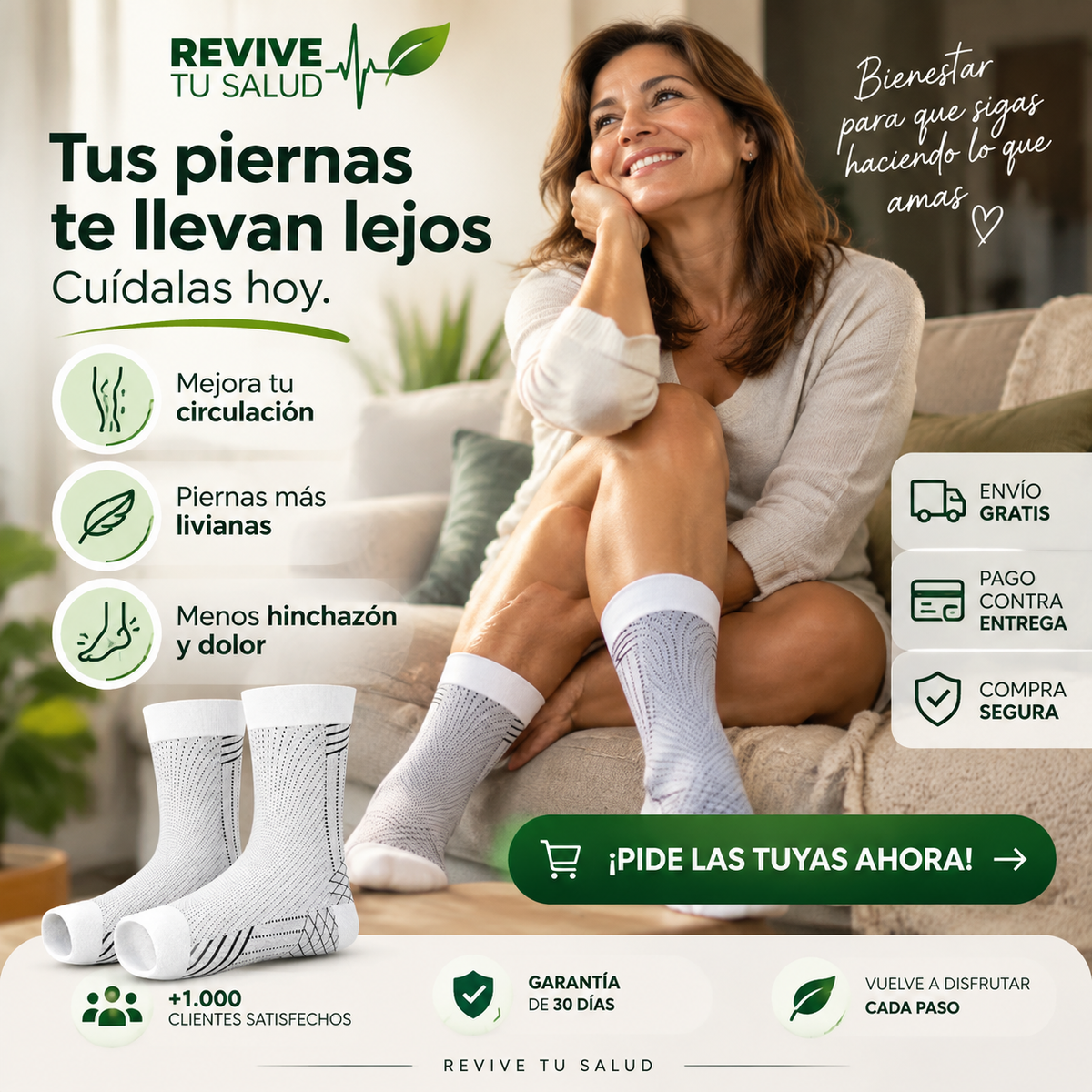 Revive - Medias de Alivio instantaneo