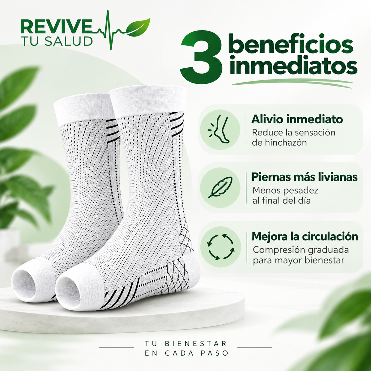 Revive - Medias de Alivio instantaneo